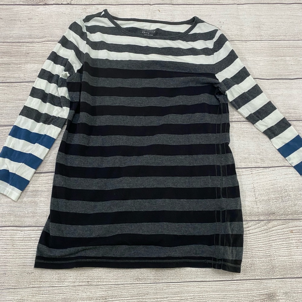 Calvin Klein Performance Stretch Striped Top Size Large SET OF 2 SHIRTS